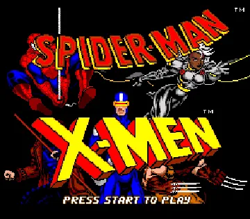 Spider-Man - X-Men - Arcade's Revenge (USA, Europe) screen shot title